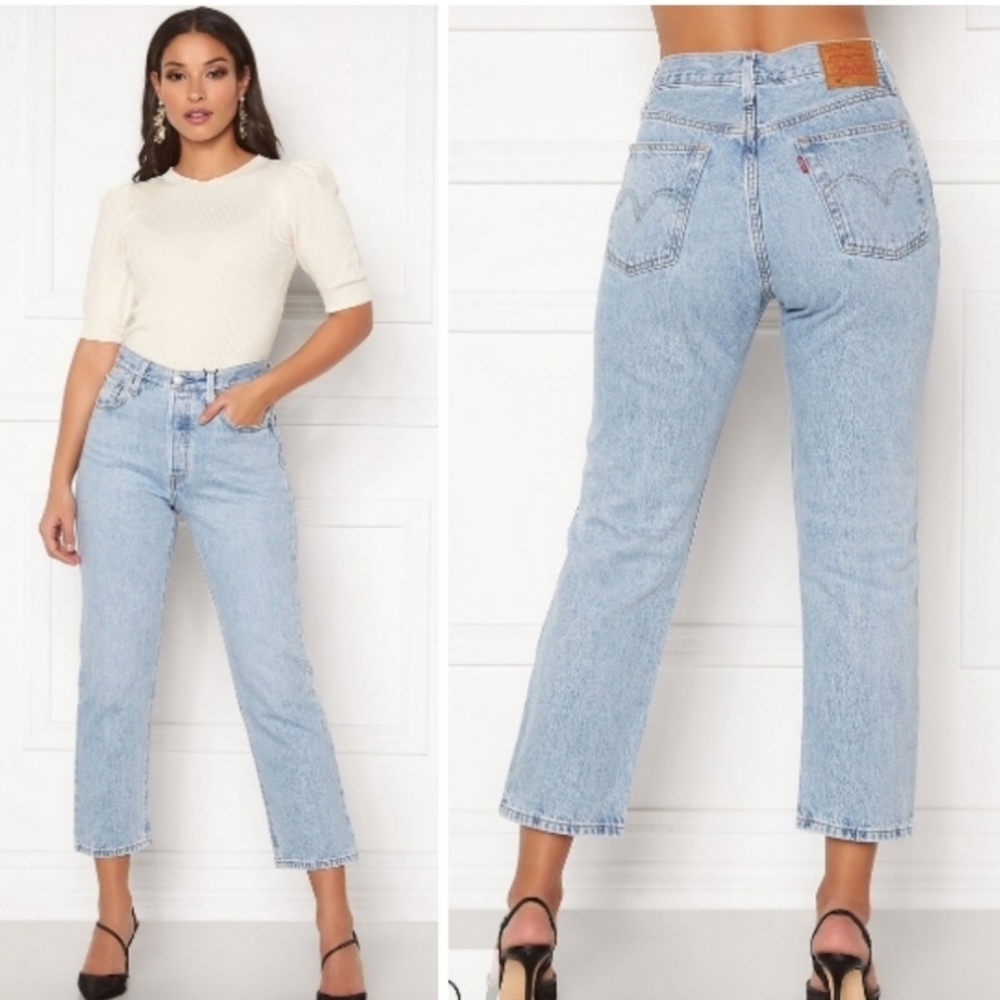 NEW Levi's 501 Original High Rise Cropped Jeans - Picture 6 of 10
